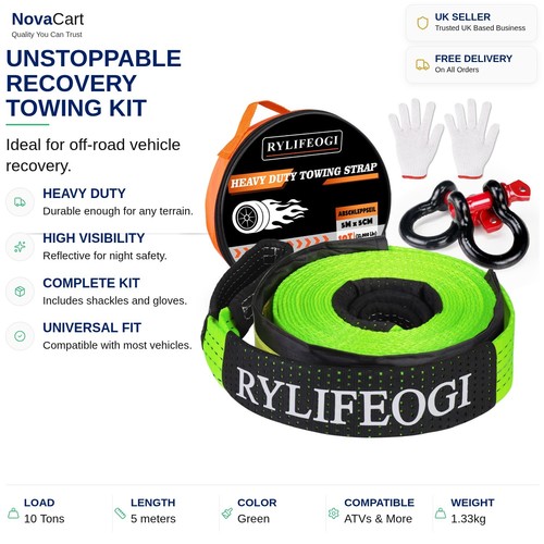 Towing strap ton heavy - towing,